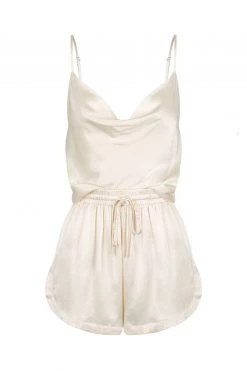 Shona Joy LA LUNE LOUNGE CAMI SET - CREAM