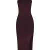 Shona Joy BASIC RACER BACK MIDI DRESS - COCOA DRESSES