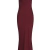 Shona Joy LUXE BIAS COWL SLIP DRESS - GARNET DRESSES