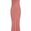 Shona Joy LUXE BIAS COWL SLIP DRESS - ROSE DRESSES