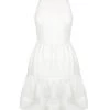 Shona Joy MAYA OPEN BACK TIERED MINI DRESS - IVORY DRESSES