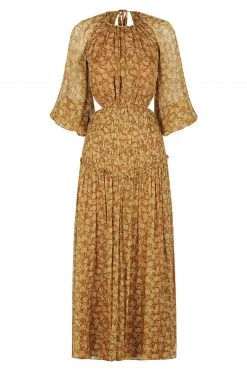 Shona Joy SUNSET CUT OUT BACKLESS MIDI DRESS